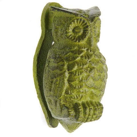 Small owl door knocker-green