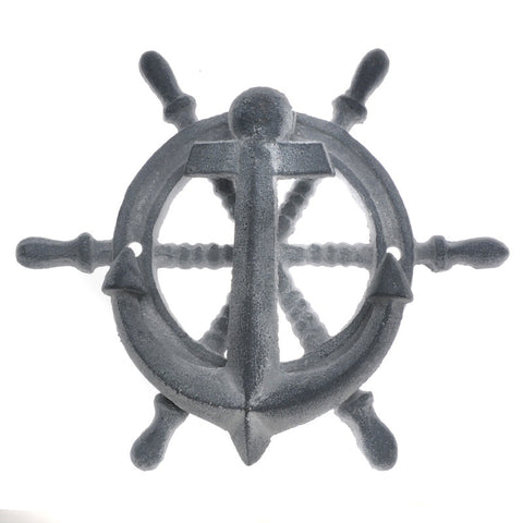 Ship's wheel door knocker