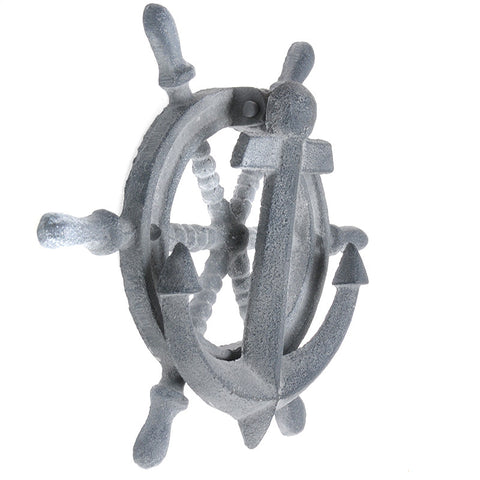 Ship's wheel door knocker