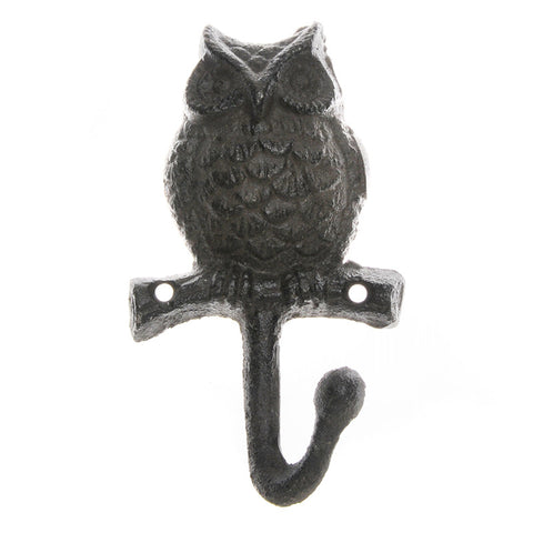 Cast iron cutie owl hook