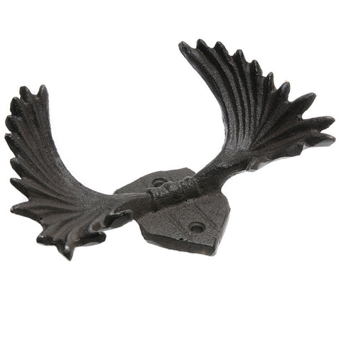 Cast iron antler hooks-brown