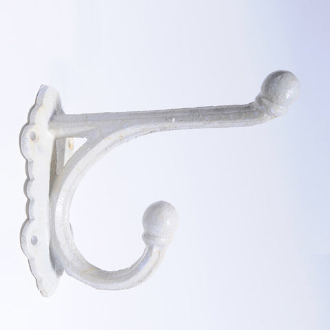 Medium straight top hook-white