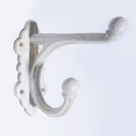 Medium straight top hook-white