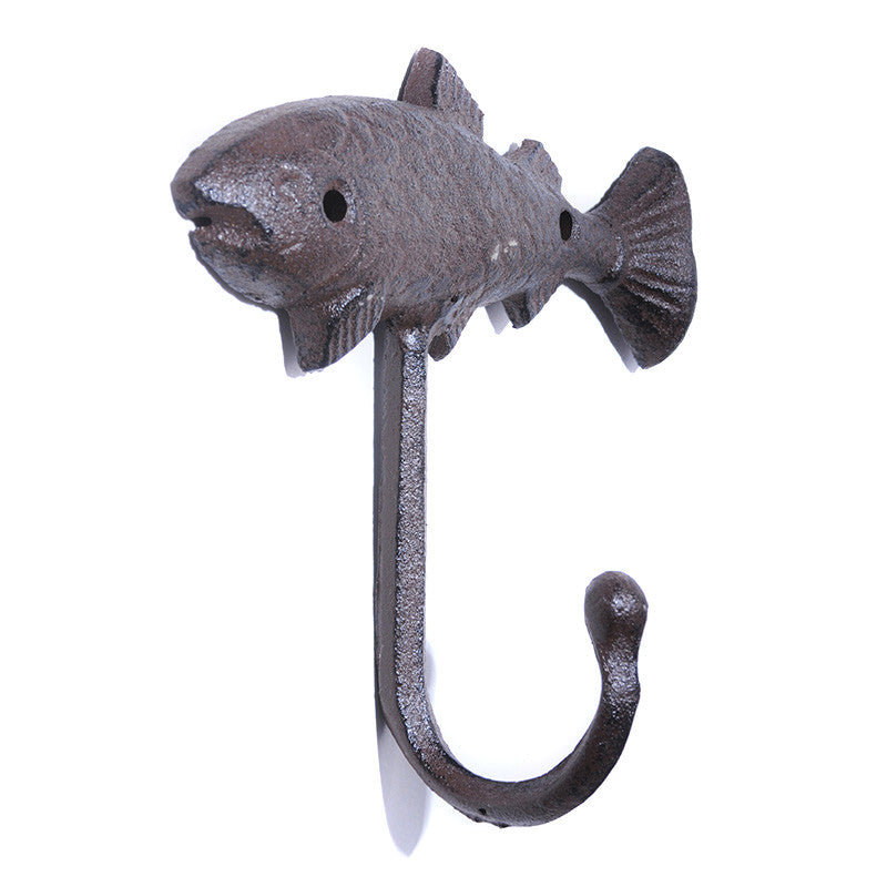 Cast iron fish hook - natural finish Cast iron fish hook - natural finish