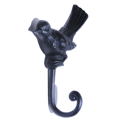 Cast iron bird hook-black