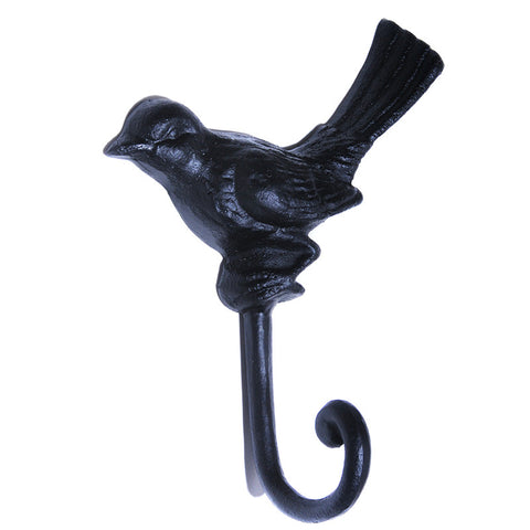 Cast iron bird hook-black