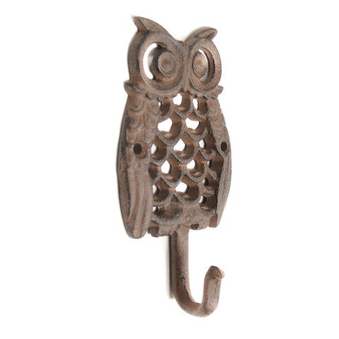 Cast iron holey owl hook