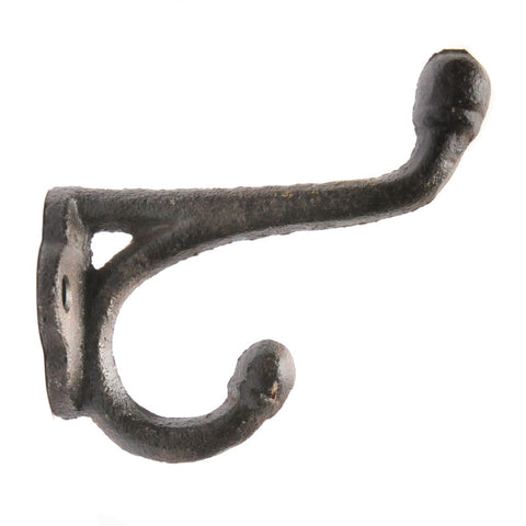 Cast iron small straight top hook-brown
