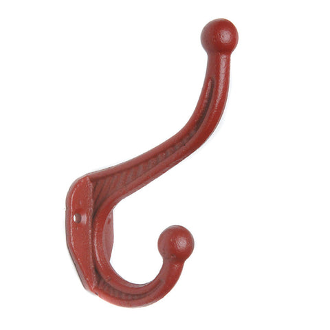 Cast iron basic hook-red