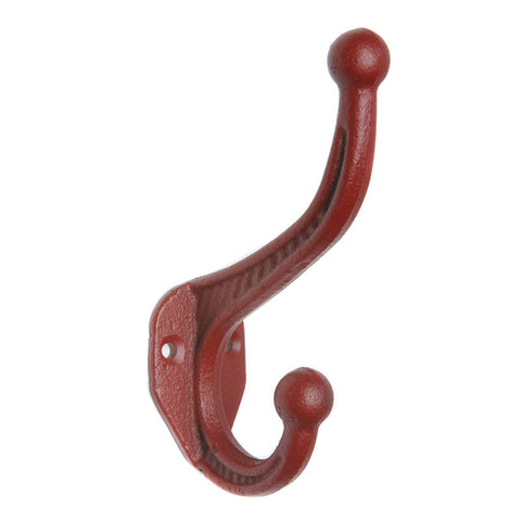 Cast iron basic hook-red