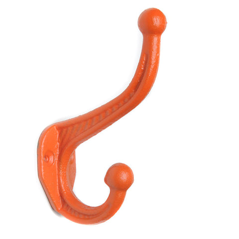 Cast iron basic hook-orange