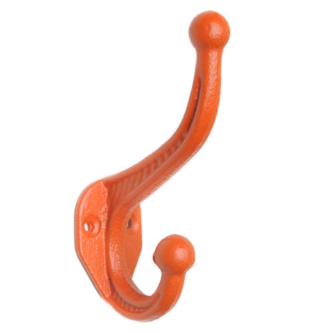 Cast iron basic hook-orange