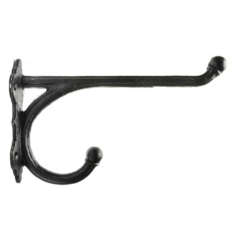 Large straight top hook-black