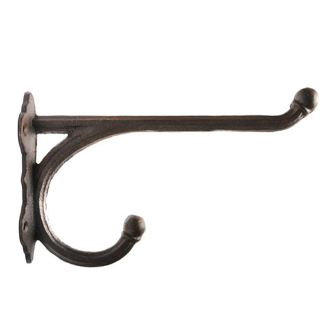 Large straight top hook-brown