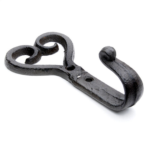 Wrought iron heart hooks new arrivals