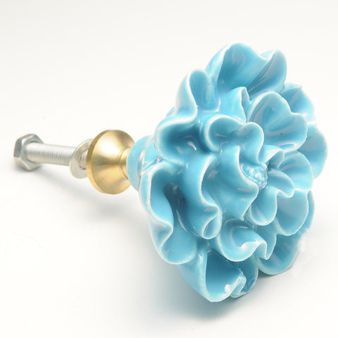 Ceramic carnation pull-blue