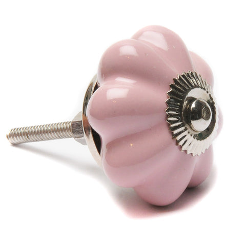 Ceramic pumpkin shaped pull-pink