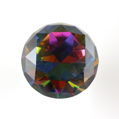 Diamond cut glass, blingy pull with prismatic effect