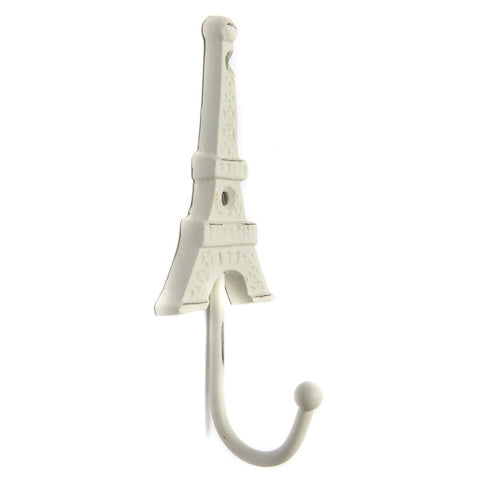 Cast iron Eiffel tower hook - White