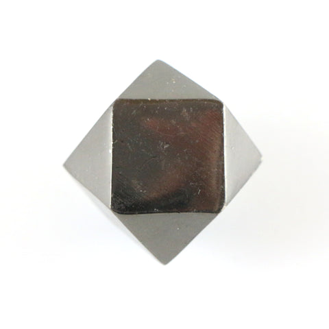 Cast aluminum onyx coloured geometric pull