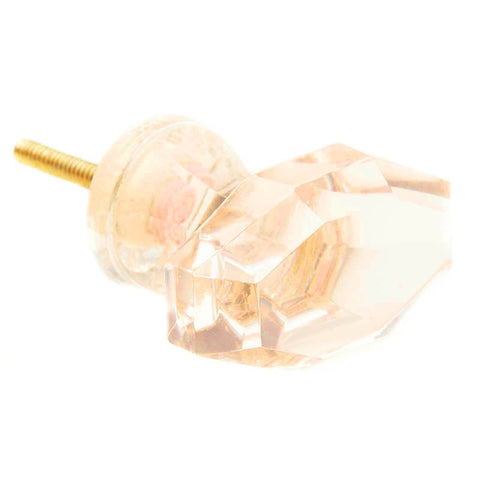 Rectangle glass pull-pink