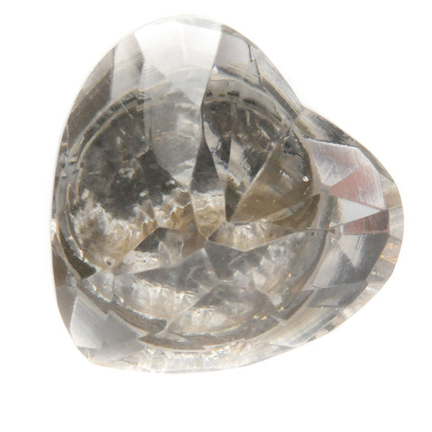 Large heart shaped glass pull