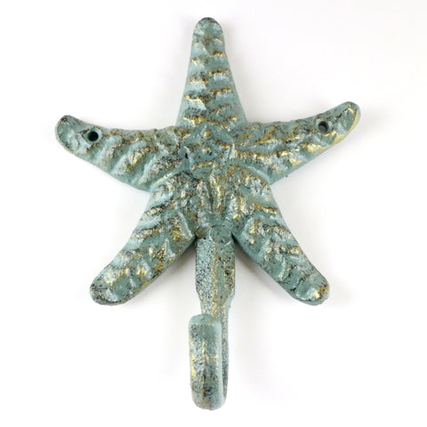 Cast iron starfish hook-green