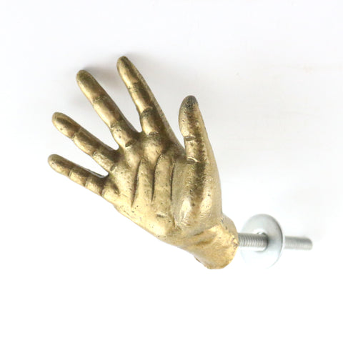 Cast brass hand pull