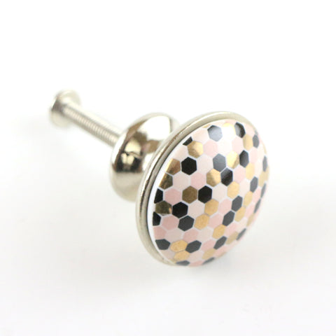 pink/silver, hex/dot pull