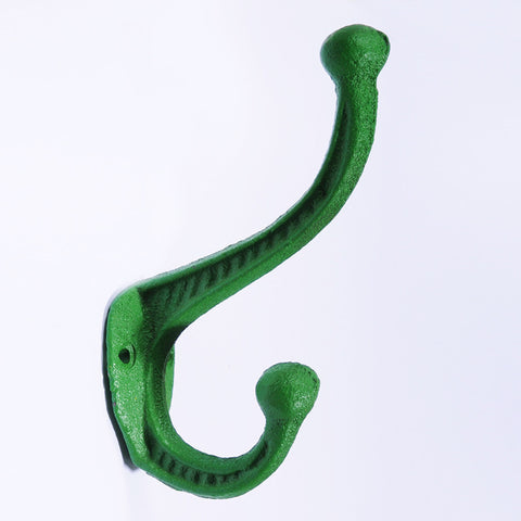 Cast iron basic hook-green