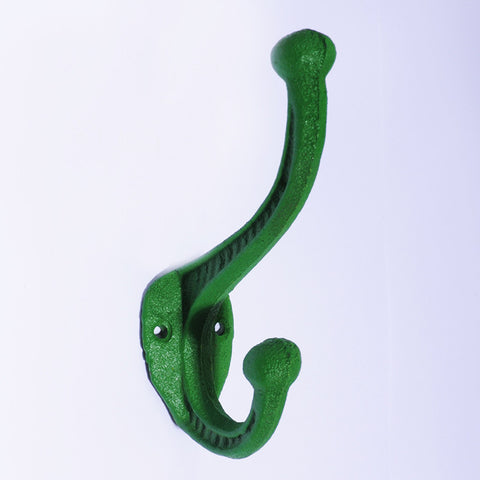 Cast iron basic hook-green