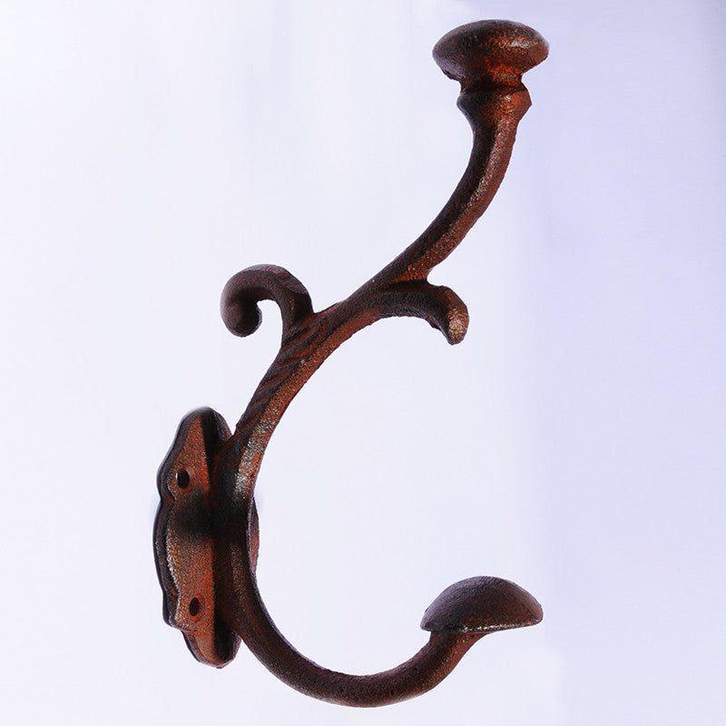 Hooks - Large Cast iron flower hook