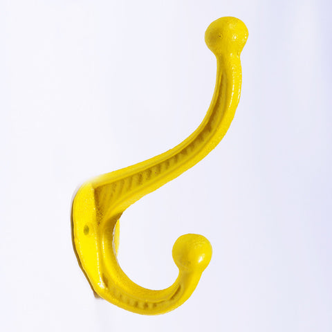 Cast iron basic hook-yellow