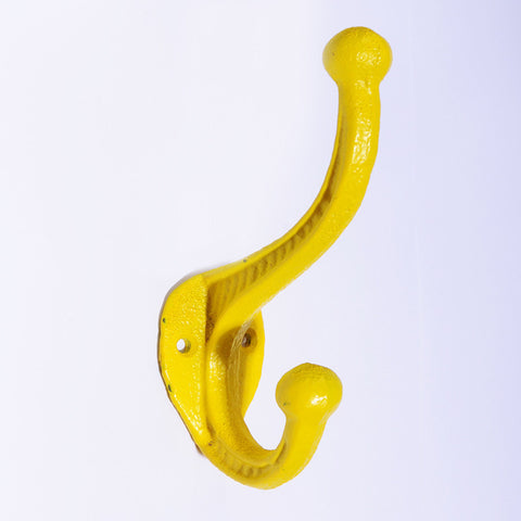 Cast iron basic hook-yellow