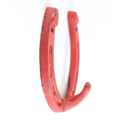 Horseshoe hook-red