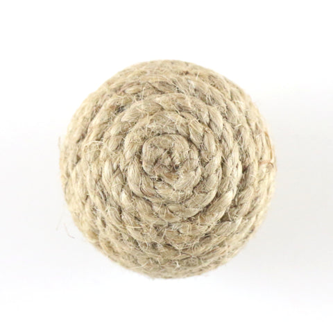 Jute rope pull with spiral pattern