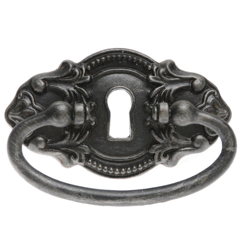 Ornate key hole handle-charcoal