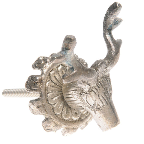 Cast aluminum stag head pull