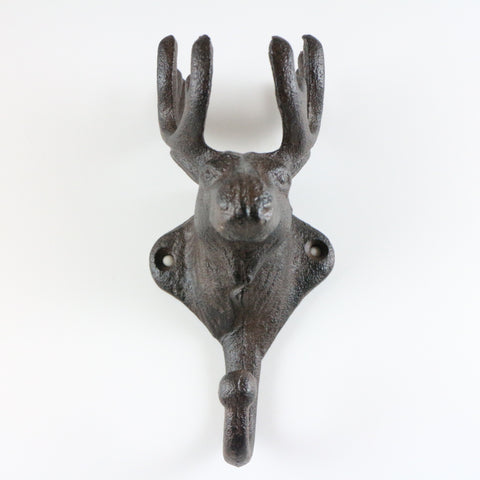 Moose bust hook-brown