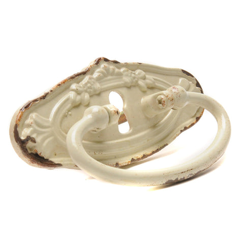 Ornate key hole handle-cream