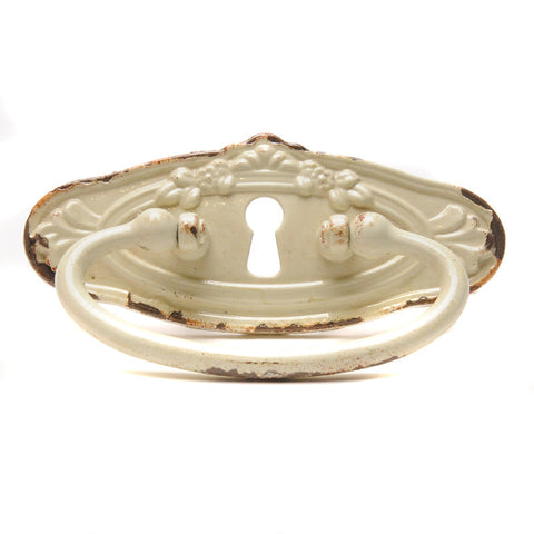 Ornate key hole handle-cream