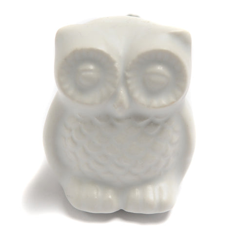 Ceramic owl shaped pull