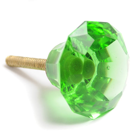 Medium glass diamond pull-green
