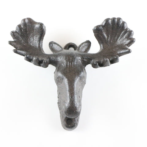 Small moose head hook-brown