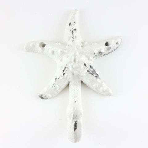 Cast iron starfish hook-white