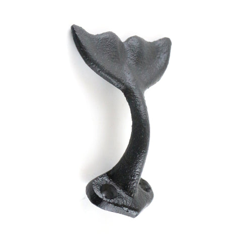 Cast iron whale tail hook-black