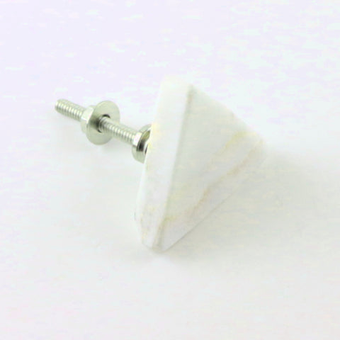 Triangular shaped marble pull