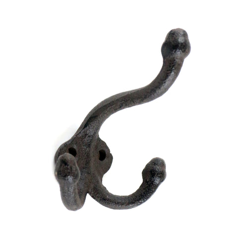 Cast iron triple hook-brown