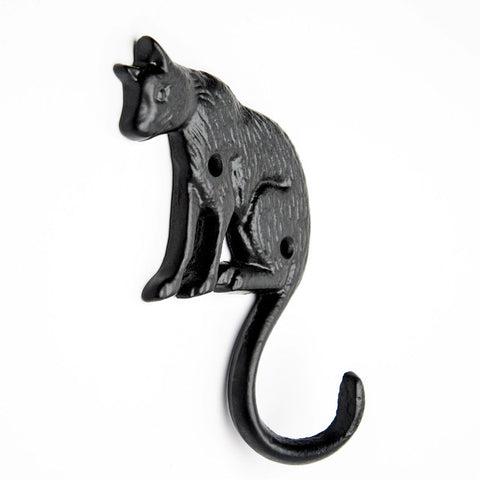 Cast iron cat tail hook-black
