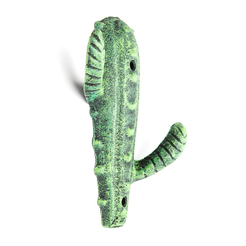 Green distressed cactus hook